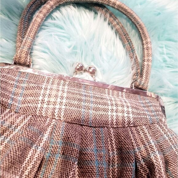 NECESSARY OBJECTS plaid handbag​ - Picture 2 of 5